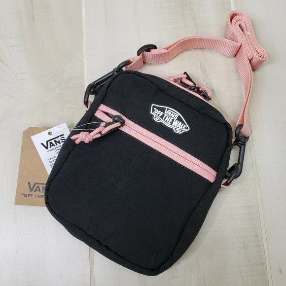 Vans Handbags - Vans Crossbody Purse Black Pink NWT